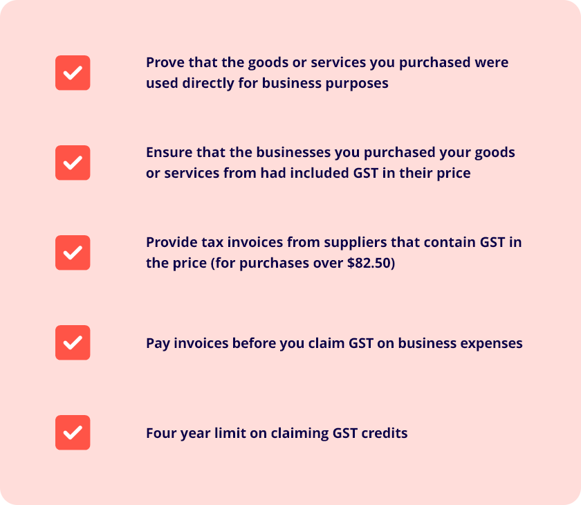 GST refund steps