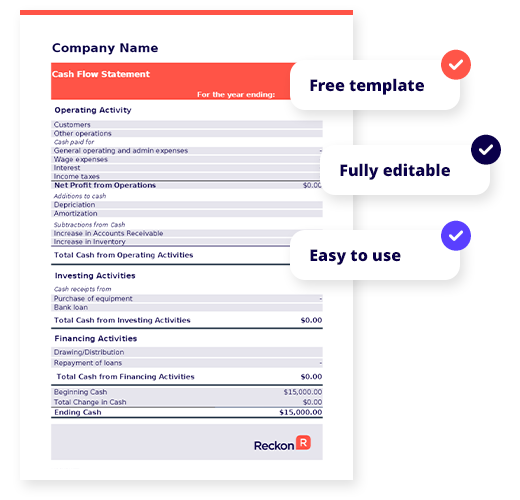 cashflow statement for small business