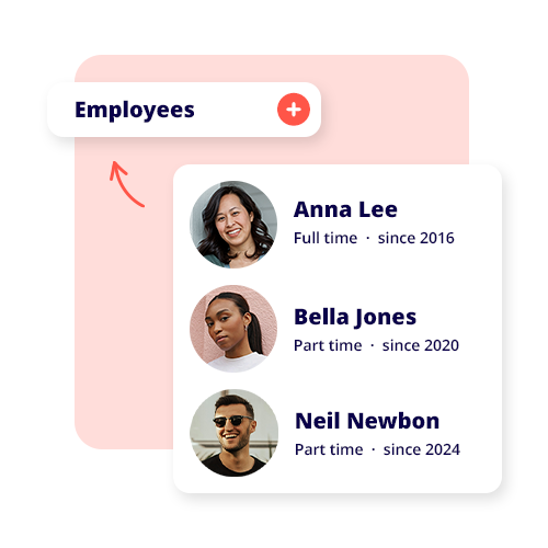 Easily manage unlimited employees